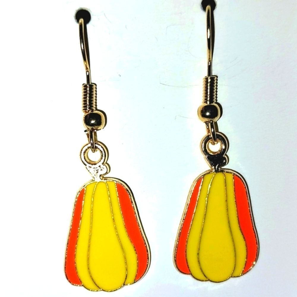 Yellow And Orange Super cute Festive holiday earrings